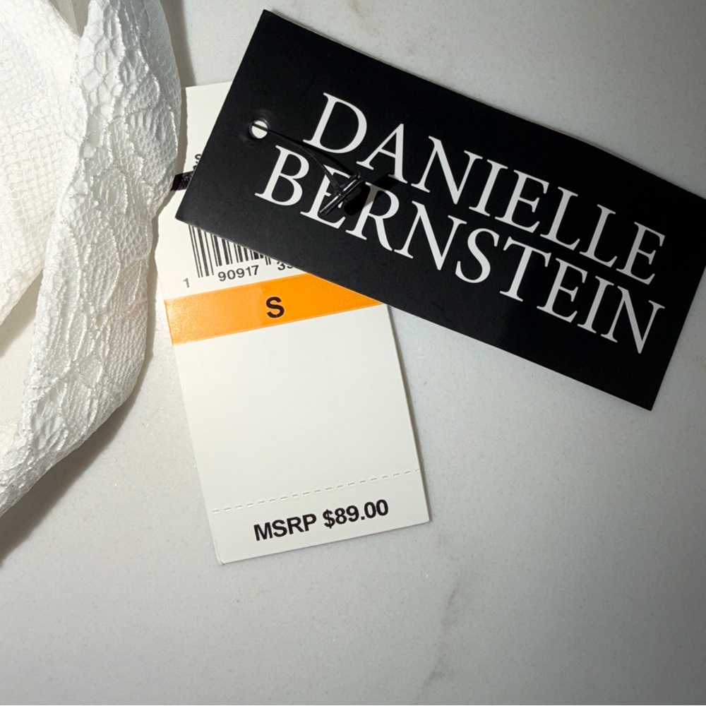 DANIELLE BERNSTEIN White Lace Slip - Picture 4 of 7